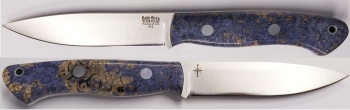 Фото 2: Нож Bark River Aurora Blue&Gold Elder Burl