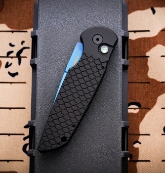 Фото 3: Автоматический нож Pro-Tech TR-3 - Tactical Response 3 X1 Sapphire Blue