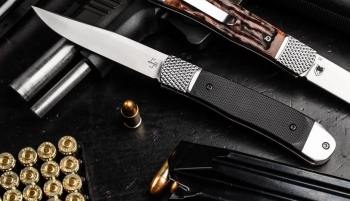 Фото 6: Нож складной Boker Plus 01BP0028 Hidden Release Trapper G-10