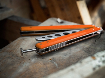 Фото 7: Нож бабочка Boker Plus 01BO699SOI Balisong Trainer, тренировочный