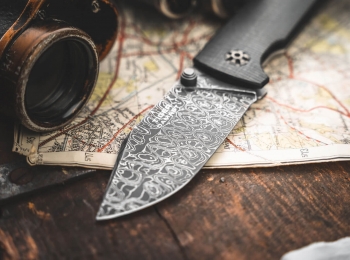Фото 7: Нож складной Boker Manufaktur SOLINGEN 111103DAM Tiger-Damascus, Дамаск