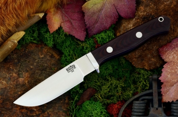 Нож Bark River Gameskeeper Maroon Linen Micarta