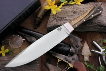 Нож Bark River Rogue Black White Ebony