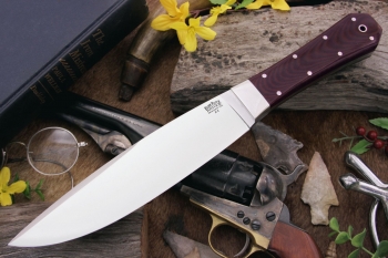 Нож Bark River Rogue Maroon Linen Micarta