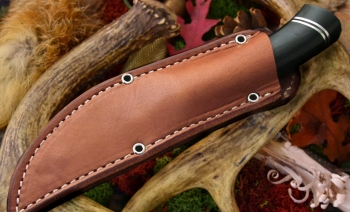 Фото 2: Нож Bark River Scandi Green Linen Micarta Ivory Spacer