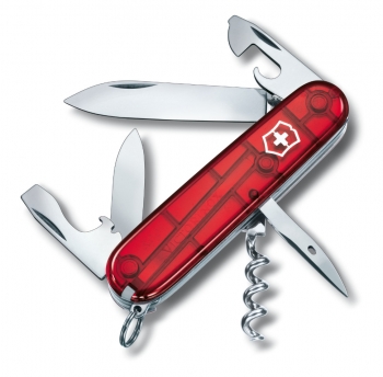 Нож складной Офицерский Victorinox 1.3603.T Spartan, полупрозрачный красный 