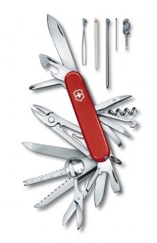 Фото 2: Нож складной Офицерский Victorinox 1.6795 SwissChamp, красный