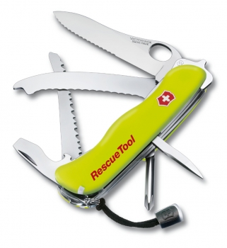 Нож складной Солдатский Victorinox 0.8623.MWN RescueTool One Hand, с чехлом